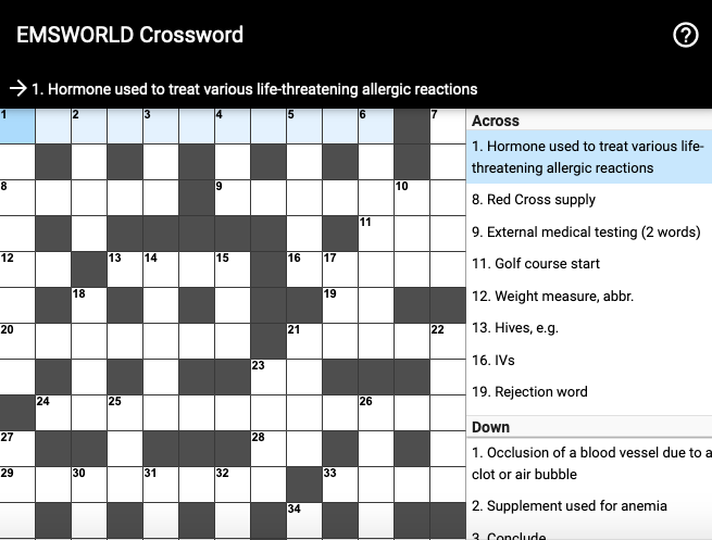 Crossword Puzzle 32 About Face